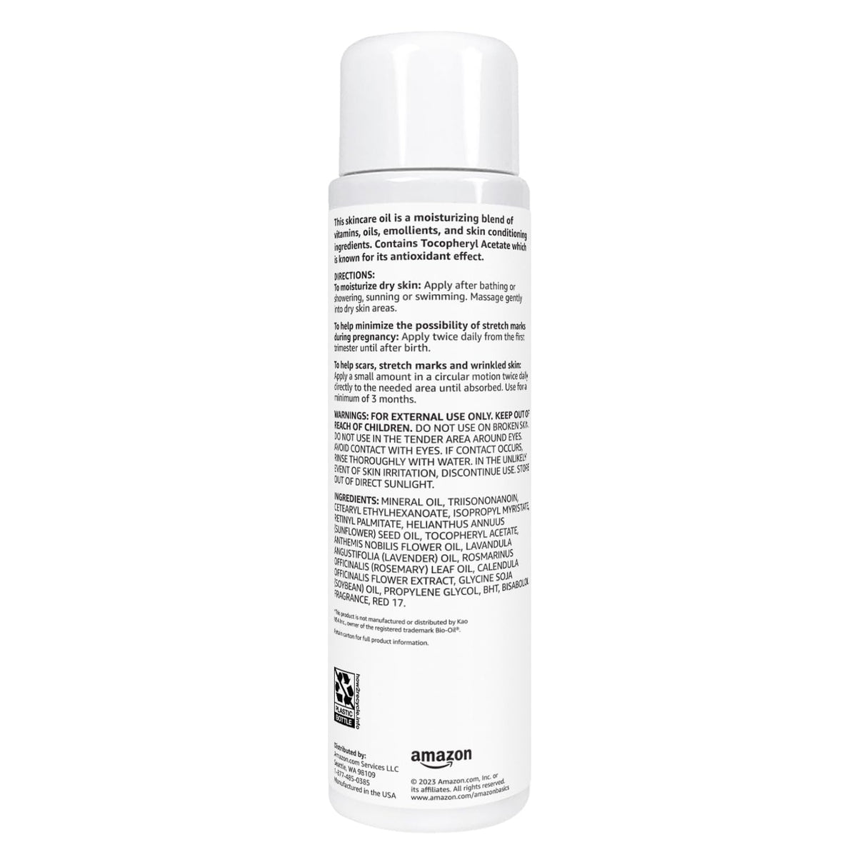 Basics Moisturizing Body Oil with vitamins A and E