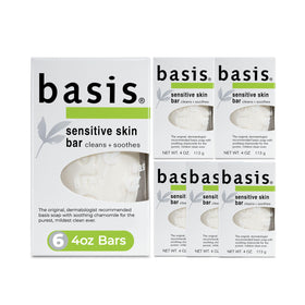 Basis Sensitive Skin Bar Soap 4 oz front view