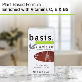 Basis Vitamin Bar Soap close-up showing texture