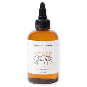 BASK & LATHER Scalp Stimulator Hair Growth Oil 4 Fl Oz front view
