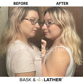 BASK & LATHER Scalp Stimulator Hair Growth Oil lifestyle scene