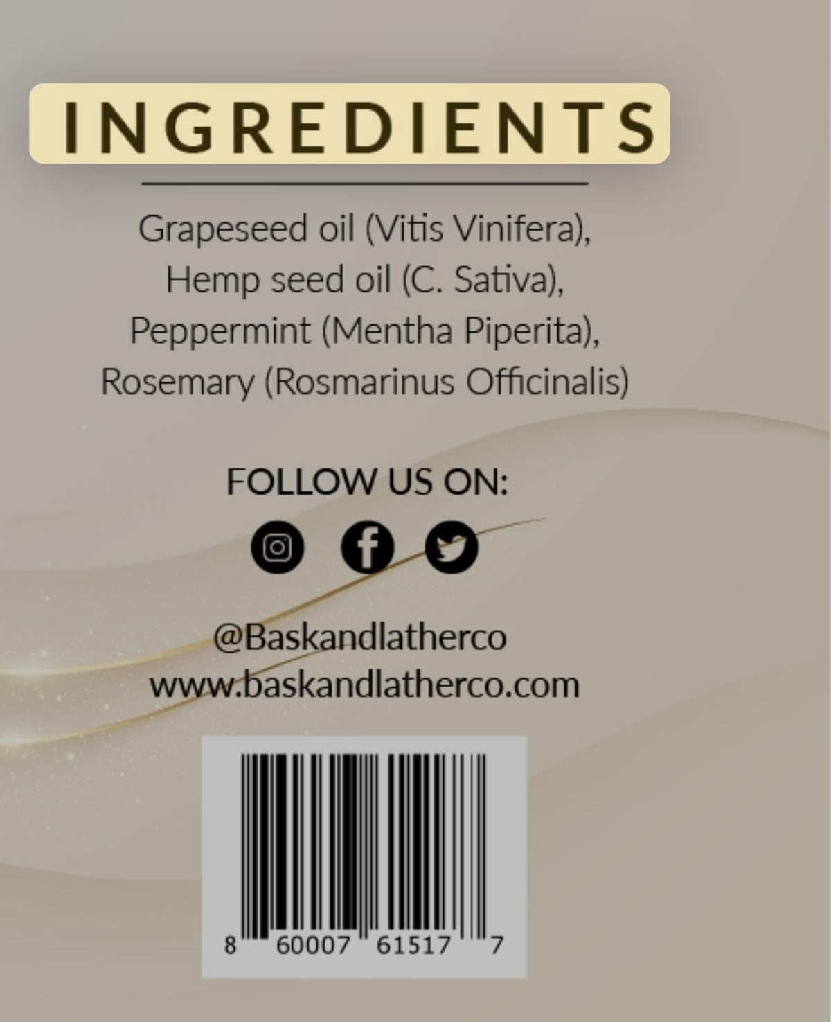 BASK & LATHER Scalp Stimulator Hair Growth Oil packaging details