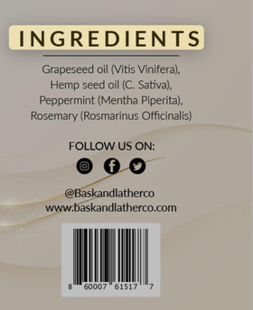 BASK & LATHER Scalp Stimulator Hair Growth Oil packaging details
