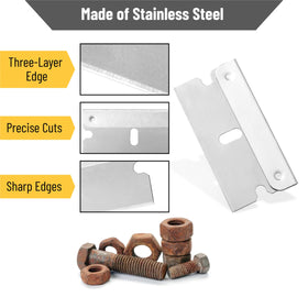 Bates Choice Single Edge Razor Blades stack