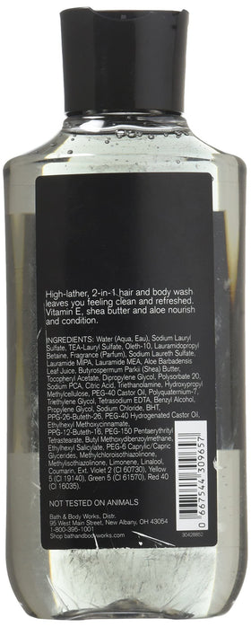 Bath & Body Works 2-in-1 Hair + Body Wash Noir for Men back view