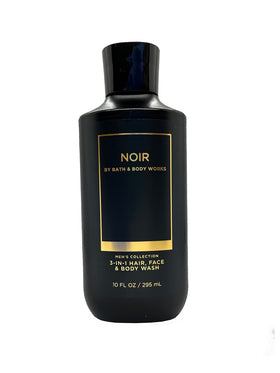 Bath & Body Works 2-in-1 Hair + Body Wash Noir for Men in shower setting