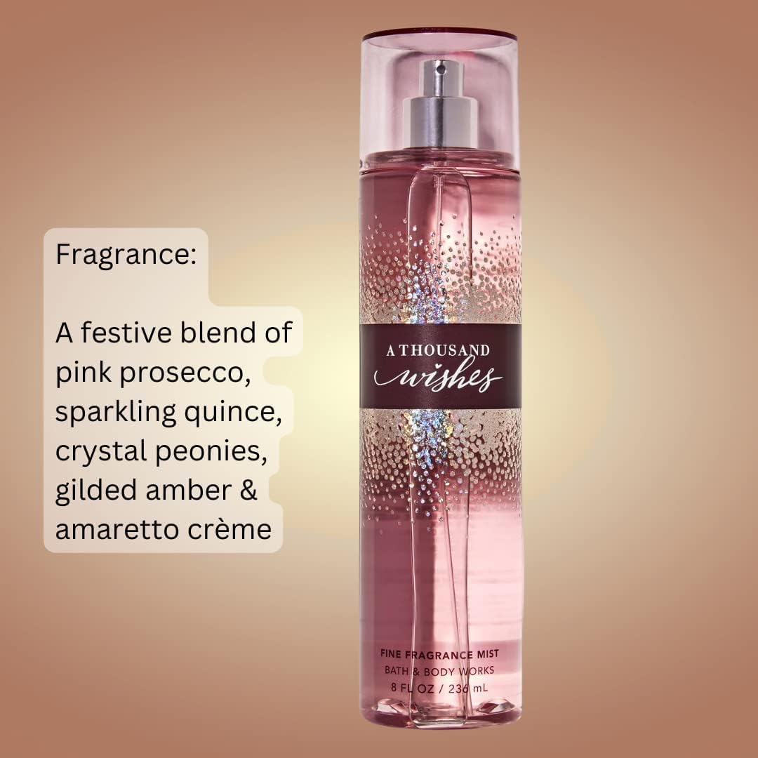 Bath & Body Works A Thousand Wishes Fine Fragrance Mist back view