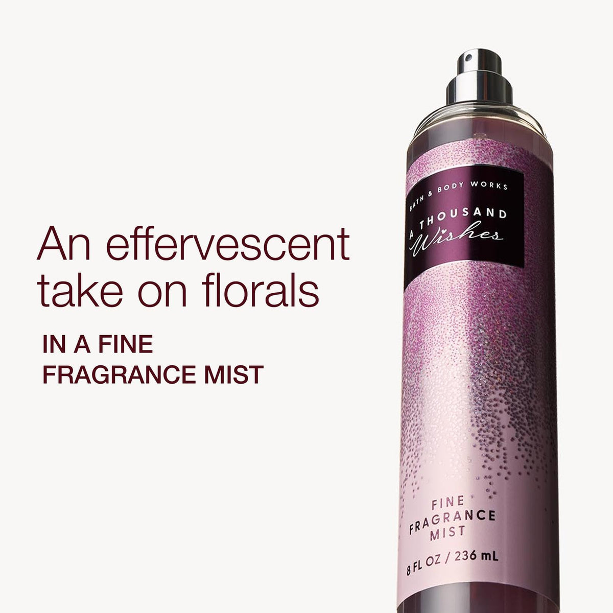 Bath & Body Works A Thousand Wishes Fine Fragrance Mist bottle close-up