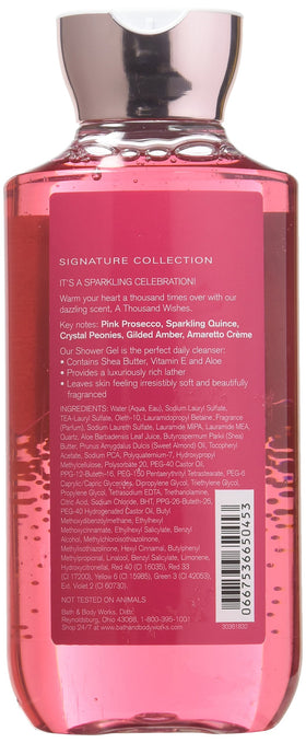 Bath & Body Works A Thousand Wishes Shower Gel packaging and label