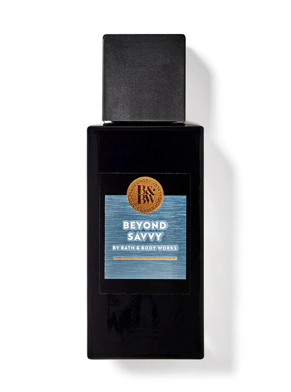Bath & Body Works Beyond Savvy Men's Cologne 3.4 oz spray bottle front view