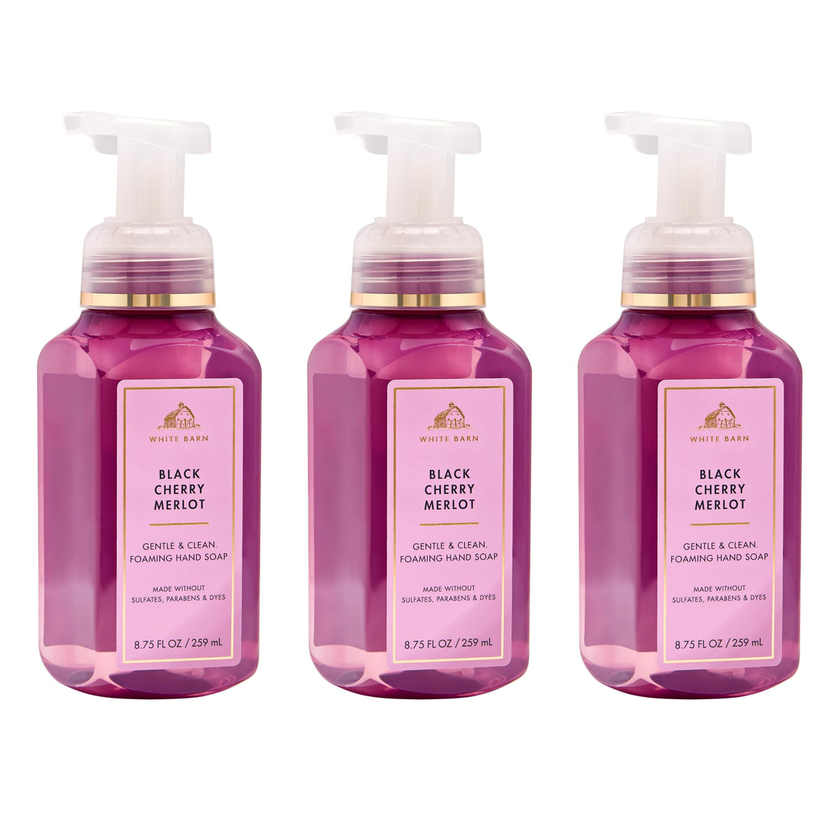 Bath & Body Works Black Cherry Merlot Foaming Hand Soap front view