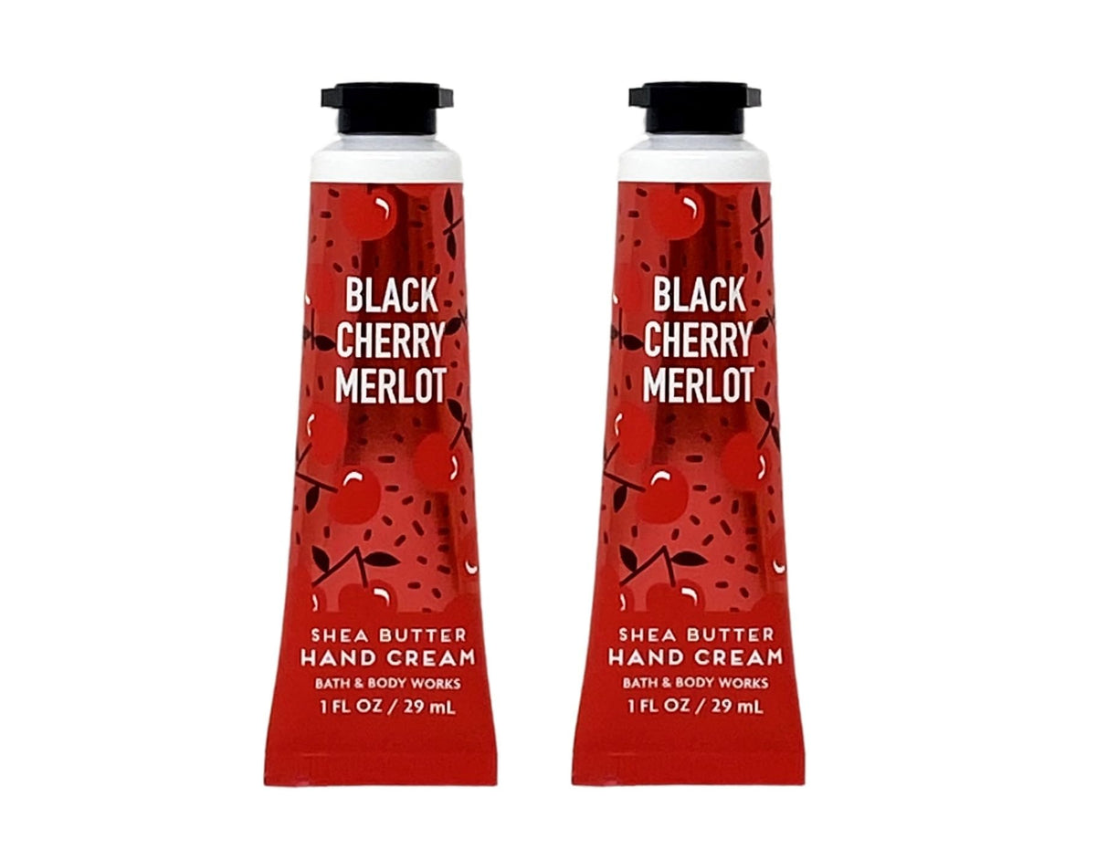 Bath & Body Works Black Cherry Merlot Hand Cream 2-piece set front view