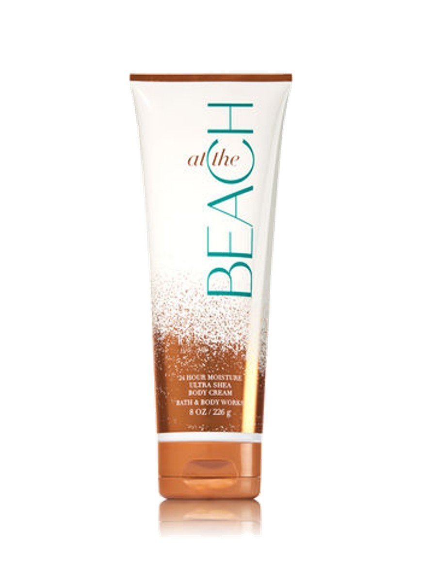 Bath & Body Works Body Cream At The Beach 8 Ounce front view with packaging