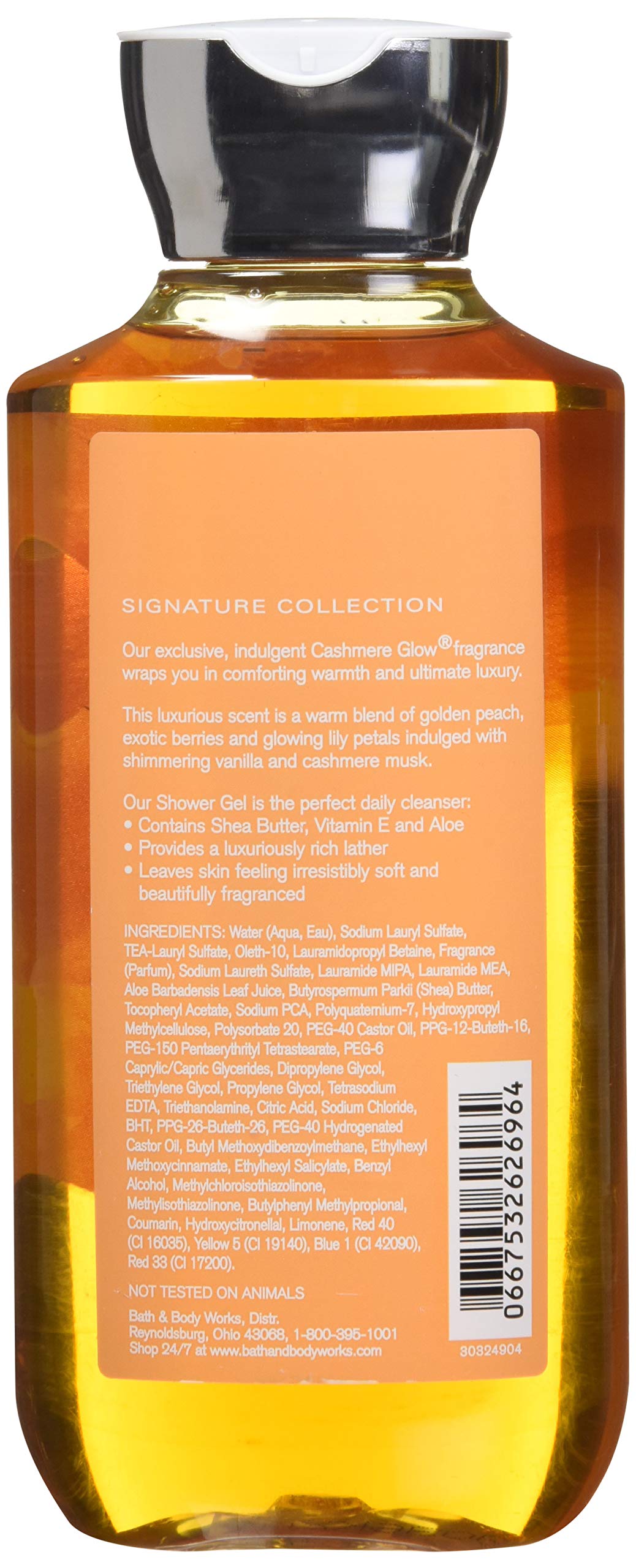 Bath & Body Works Cashmere Glow Shower Gel 10 oz with packaging