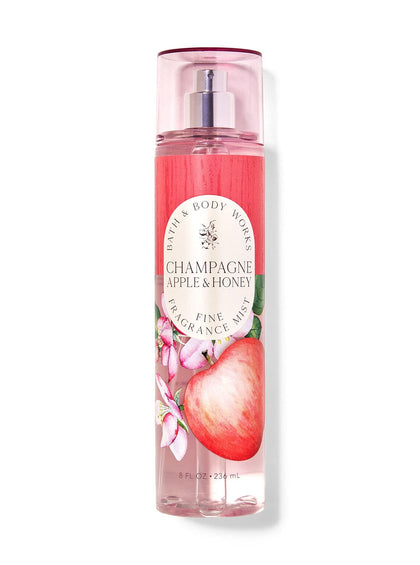 Bath & Body Works Champagne Apple & Honey Fragrance Mist 8 oz front view