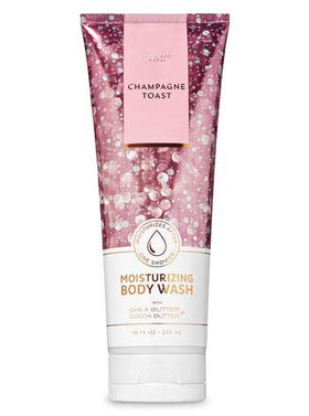 Bath & Body Works Champagne Toast body wash bottle close-up