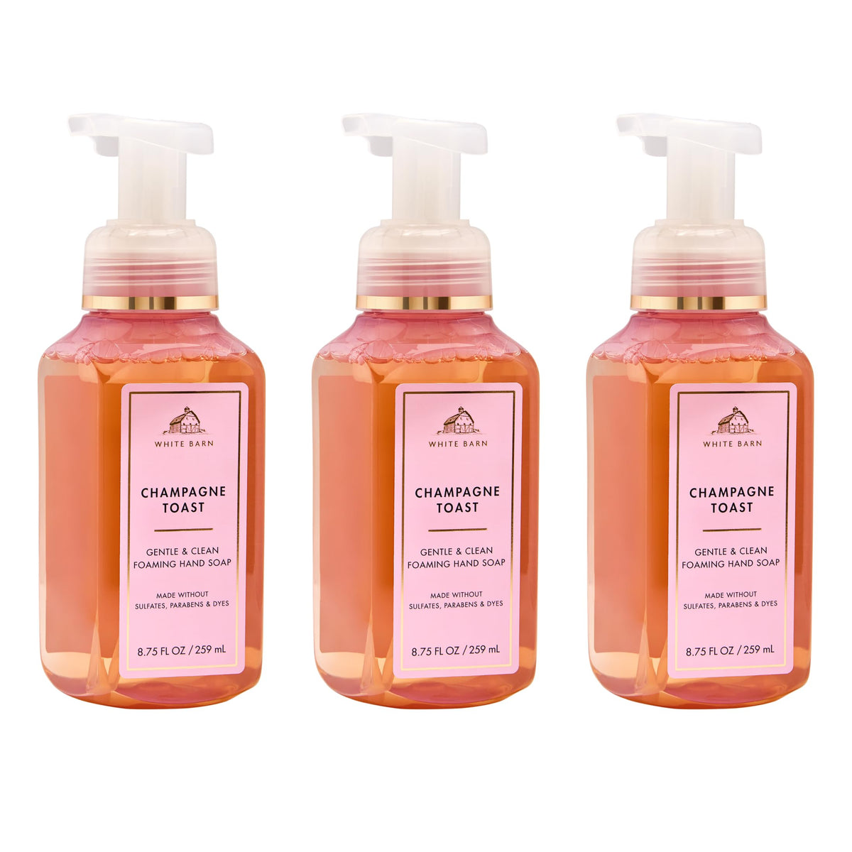 Bath & Body Works Champagne Toast Foaming Hand Soap front view