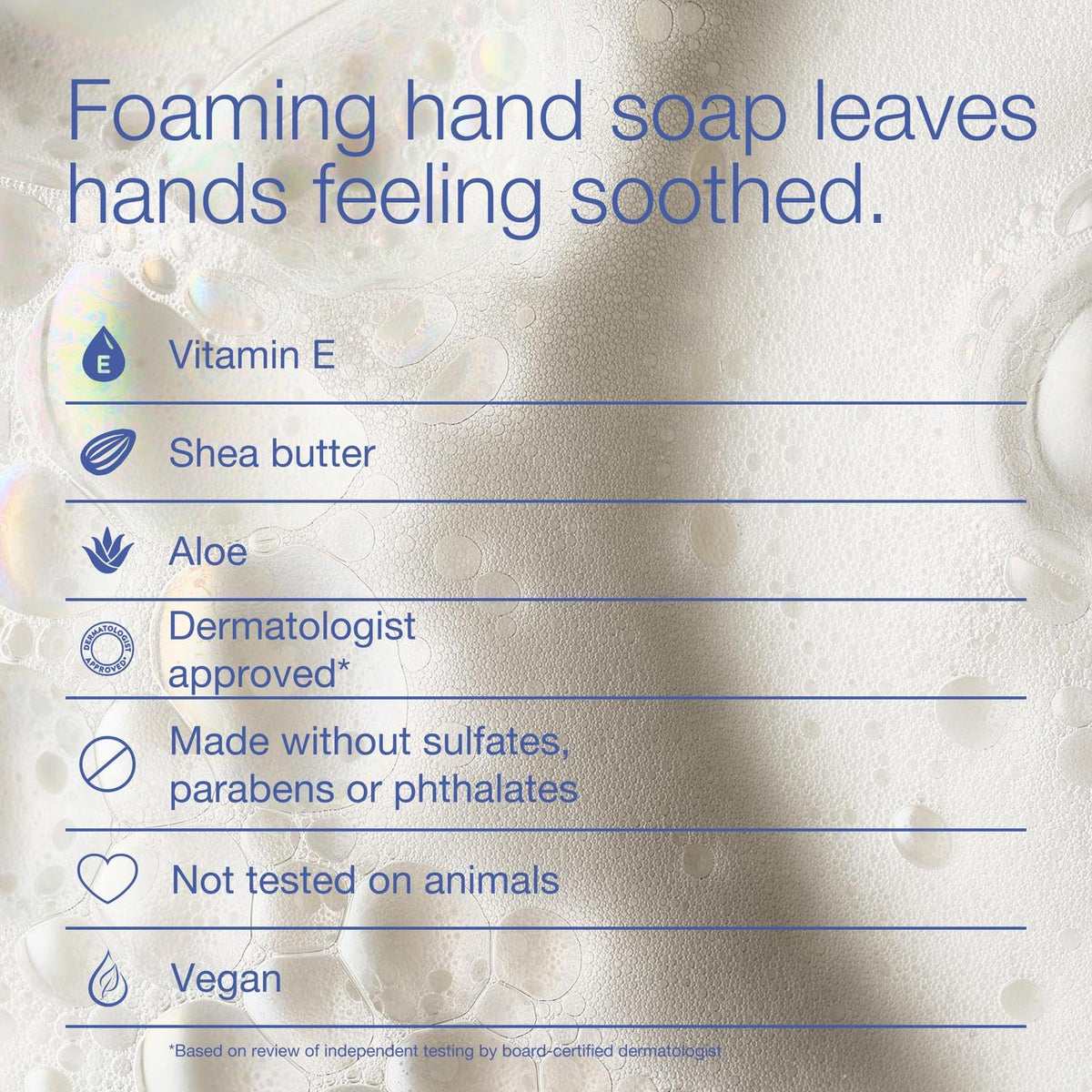 Bath & Body Works Crisp Morning Air Foaming Hand Soap with vitamin E and aloe ingredients