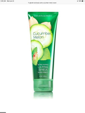 Bath & Body Works Cucumber Melon Ultra Shea Cream packaging detail