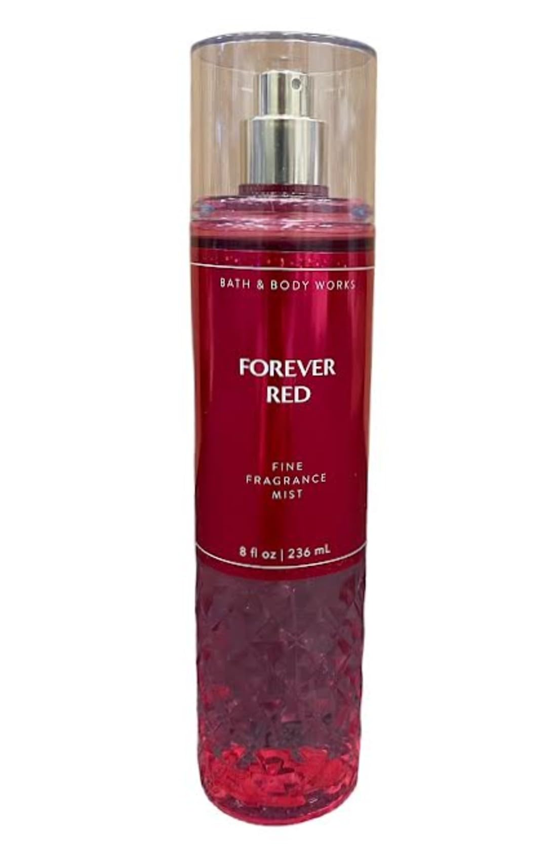 Bath & Body Works Forever Red Mist packaging with floral design
