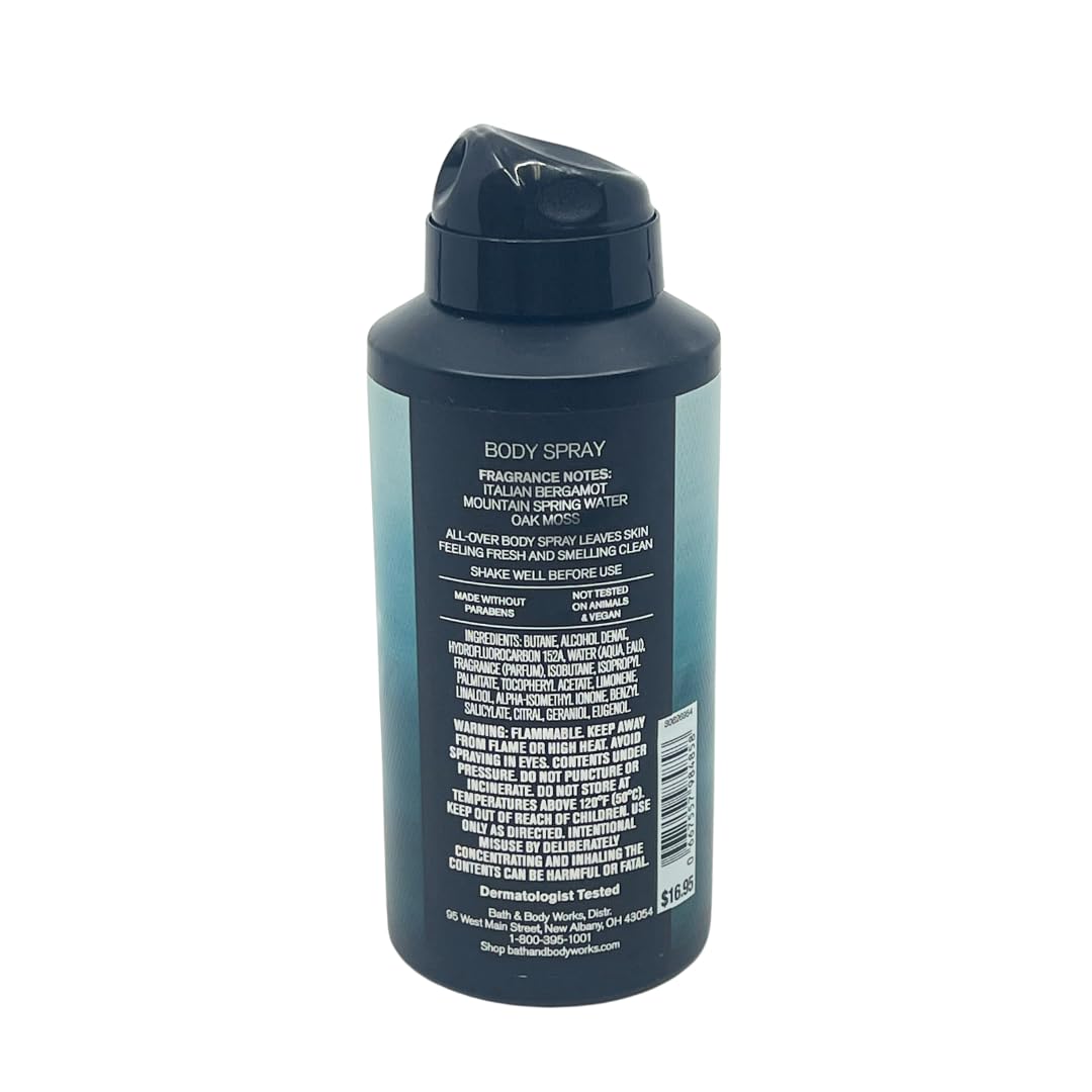 Bath & Body Works Freshwater Body Spray packaging with logo