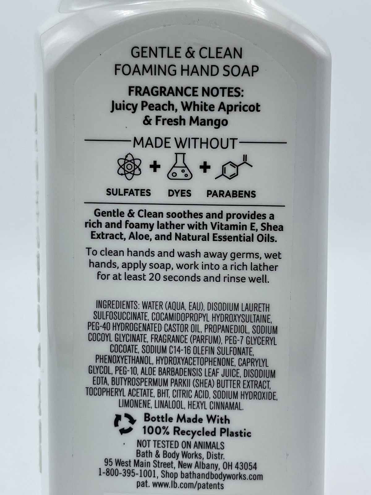 Bath & Body Works Gentle & Clean Foaming Hand Soap bottle with seasonal artwork