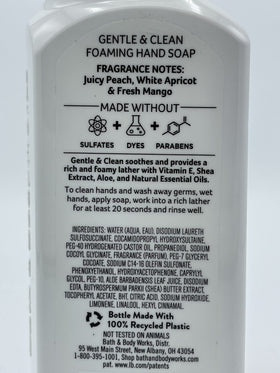Bath & Body Works Gentle & Clean Foaming Hand Soap bottle with seasonal artwork
