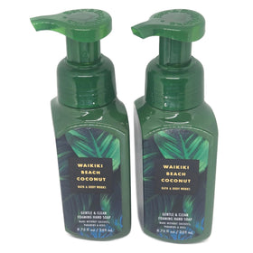 Bath & Body Works Gentle Foaming Hand Soap 2-Pack Waikiki Beach Coconut front view