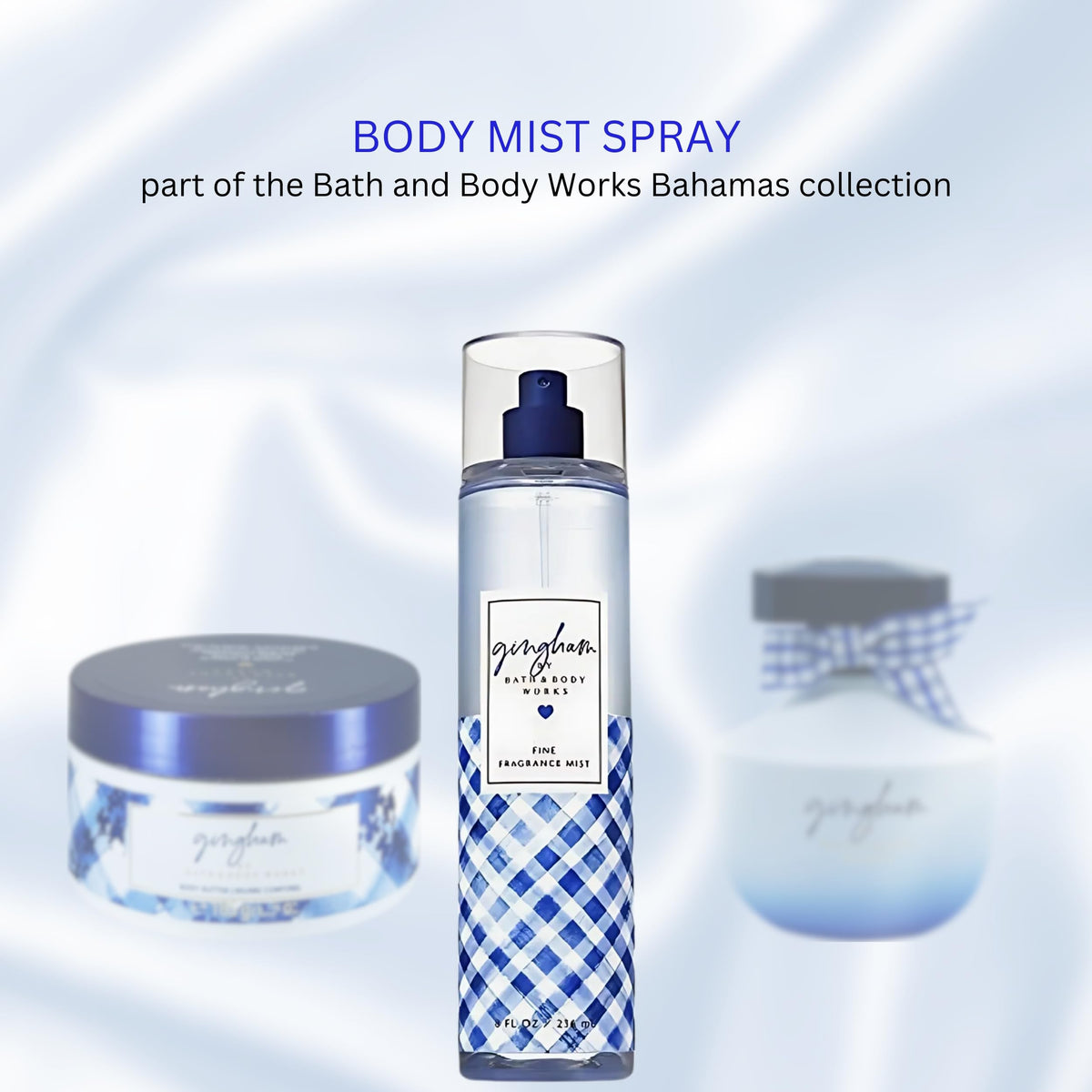 Bath & Body Works Gingham Body Spray Mist 236 mL close-up of spray nozzle