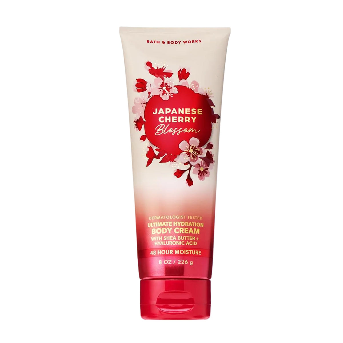 Bath & Body Works Japanese Cherry Blossom Body Cream 8 oz front view
