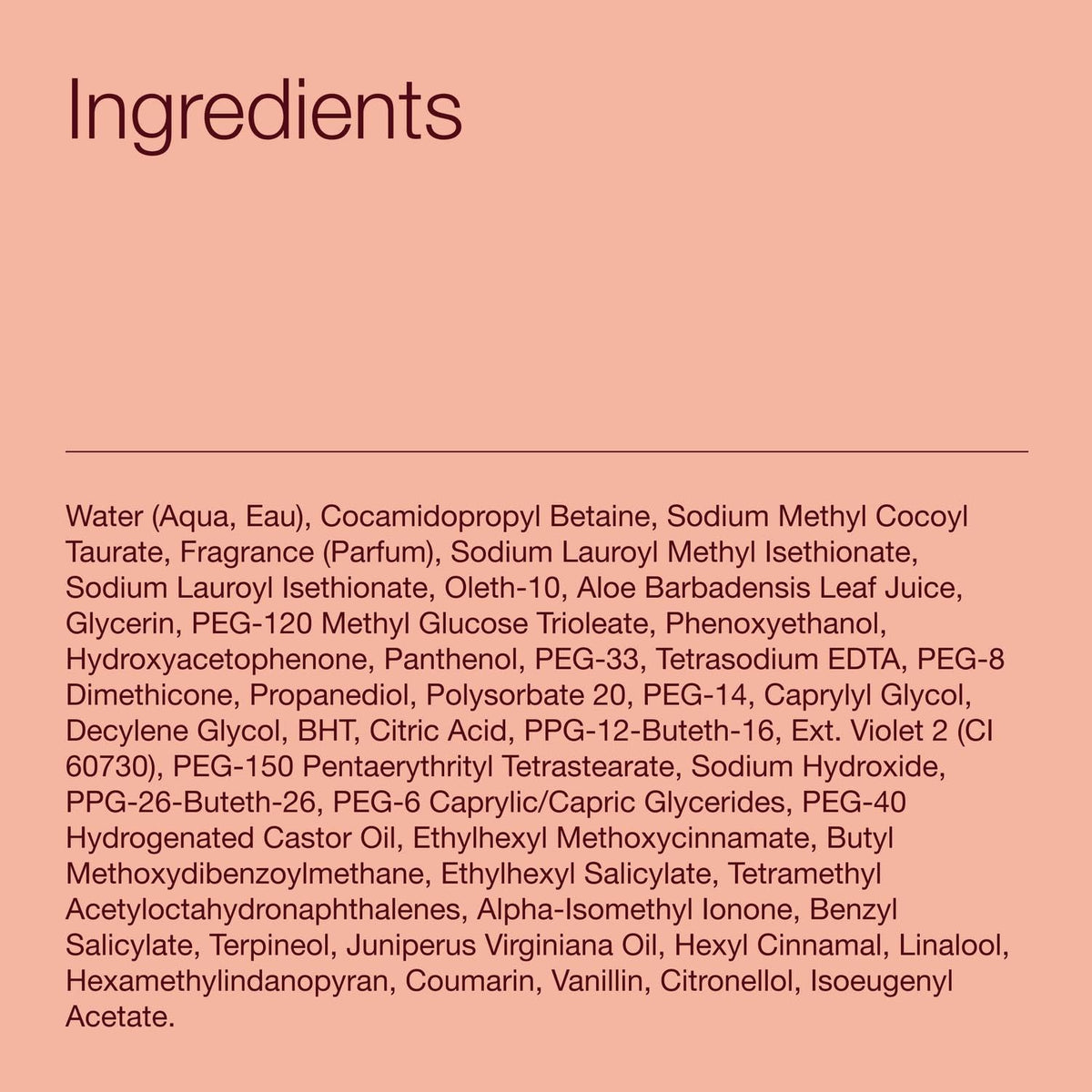 Bath & Body Works Japanese Cherry Blossom Body Wash packaging details