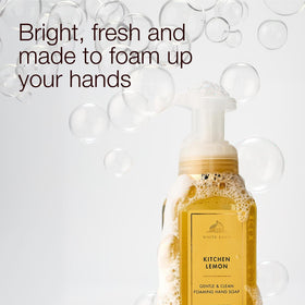 Bath & Body Works Kitchen Lemon Foaming Hand Soap side view with label
