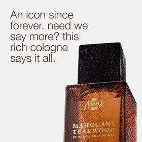 Bath & Body Works Mahogany Teakwood Cologne side view
