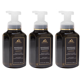 Bath & Body Works Mahogany Teakwood Foaming Hand Soap 3-Pack front view