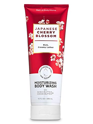 Bath & Body Works Moisturizing Body Wash 10 oz Japanese Cherry Blossom front view