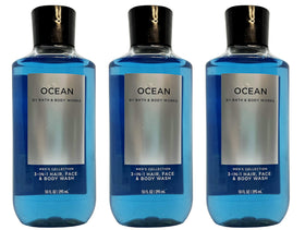 Bath & Body Works Ocean 3-in-1 Hair & Body Wash 10 Oz bottle front view