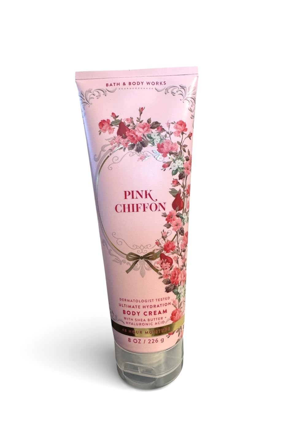 Bath & Body Works Pink Chiffon Ultra Shea Cream 8.0 oz packaging