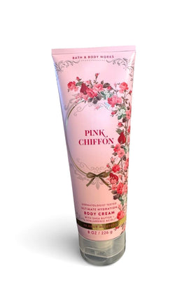 Bath & Body Works Pink Chiffon Ultra Shea Cream 8.0 oz packaging