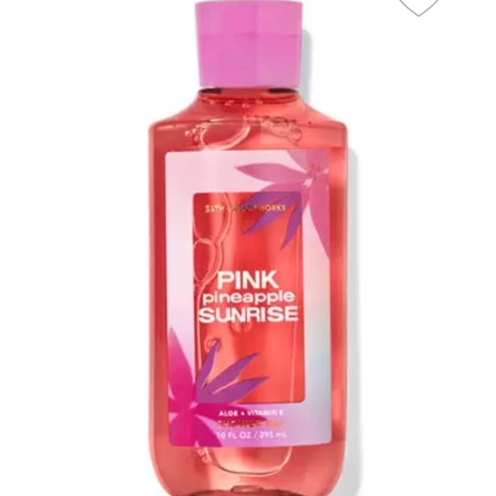 Bath & Body Works Pink Pineapple Sunrise Shower Gel 10 fl oz front view