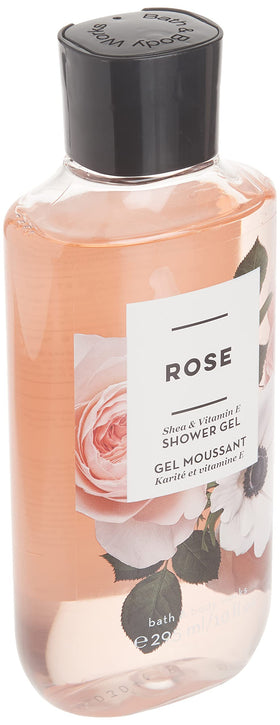 Bath & Body Works Rose Shea Shower Gel 10 Oz side view