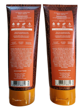 Bath & Body Works Sweet Cinnamon Pumpkin body cream back view