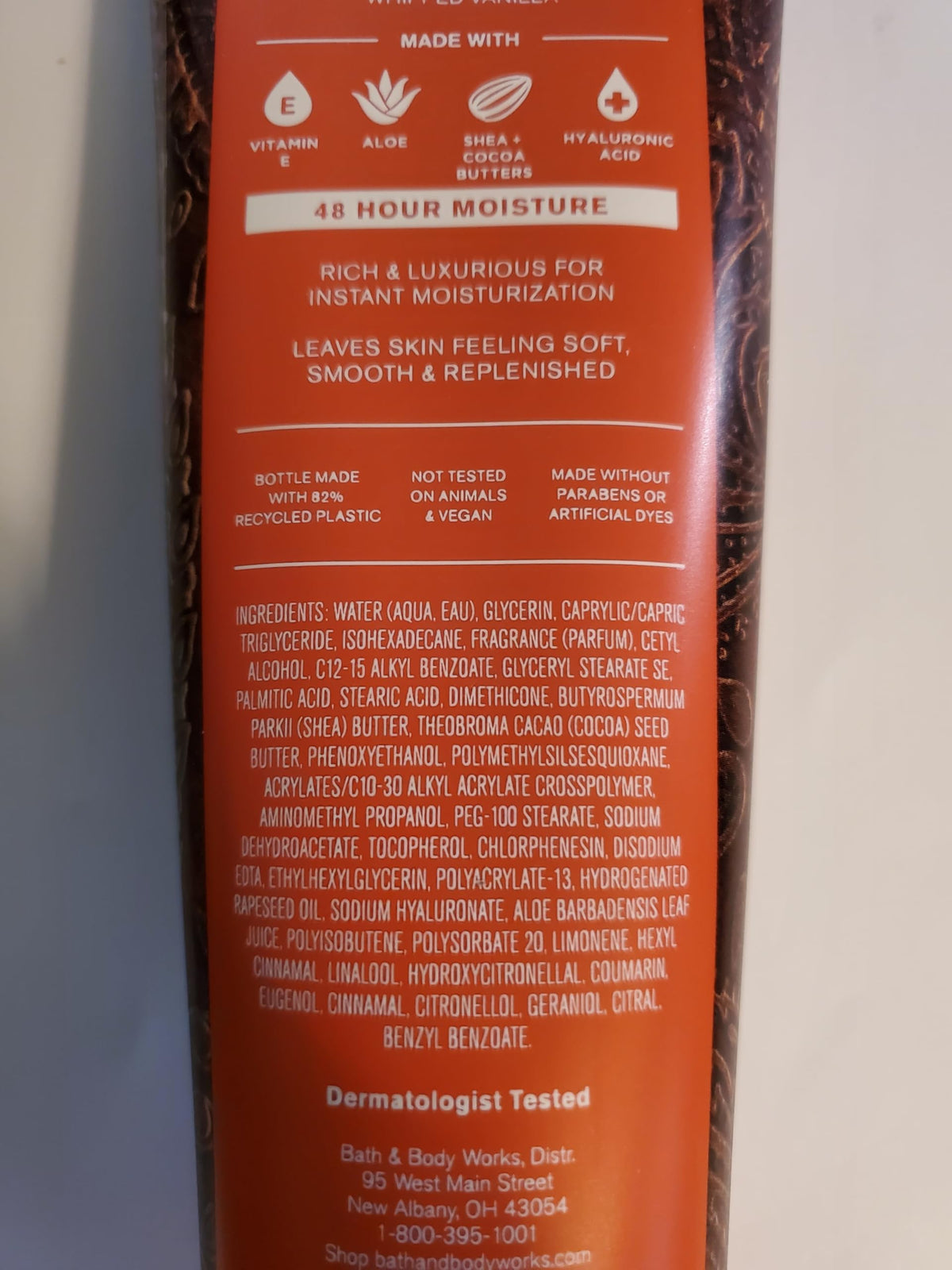 Bath & Body Works Sweet Cinnamon Pumpkin body cream tubes with packaging