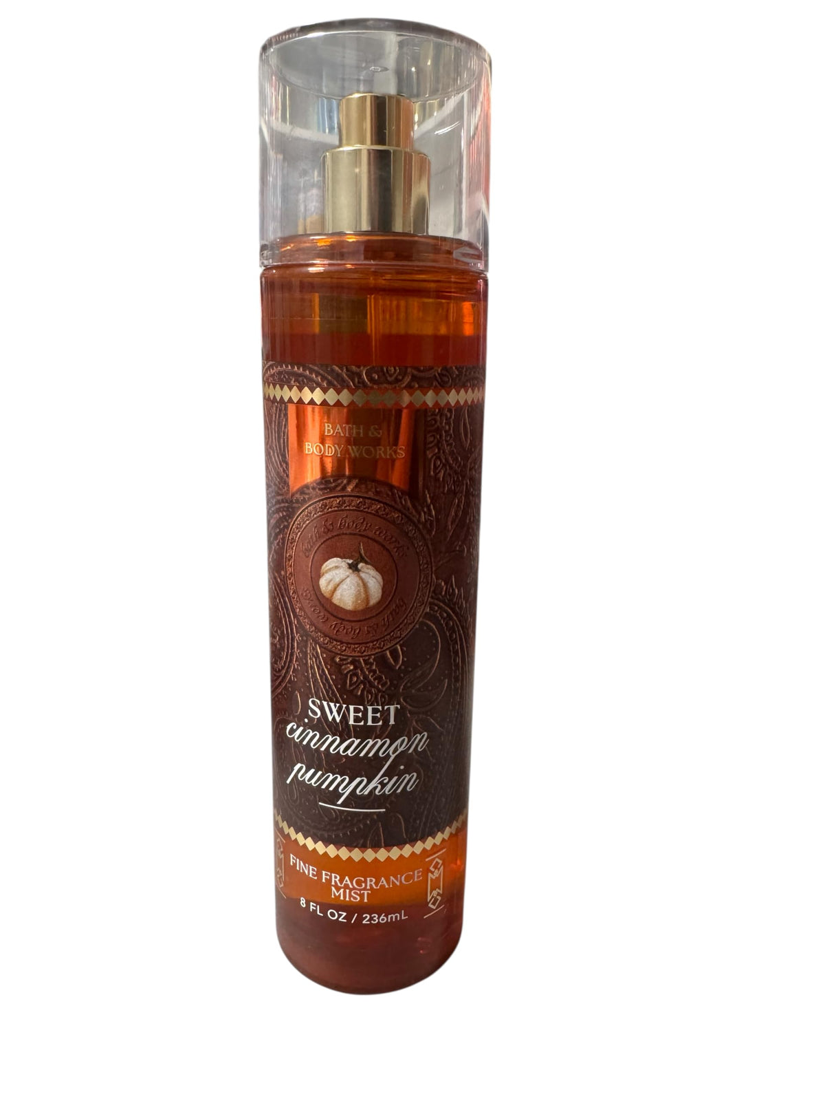Bath & Body Works Sweet Cinnamon Pumpkin Body Spray 236 mL front view