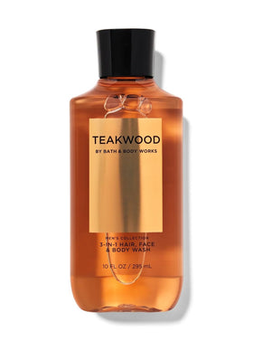 Bath & Body Works Teakwood 2-in-1 Hair + Body Wash side view