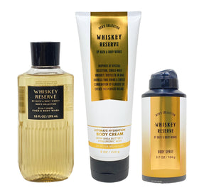 Bath & Body Works Whiskey Reserve 3-pc Bundle front view