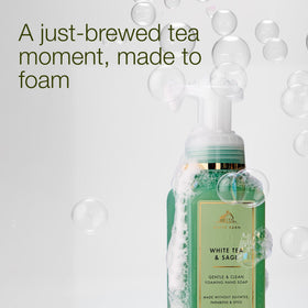 Bath & Body Works White Tea & Sage Foaming Hand Soap packaging