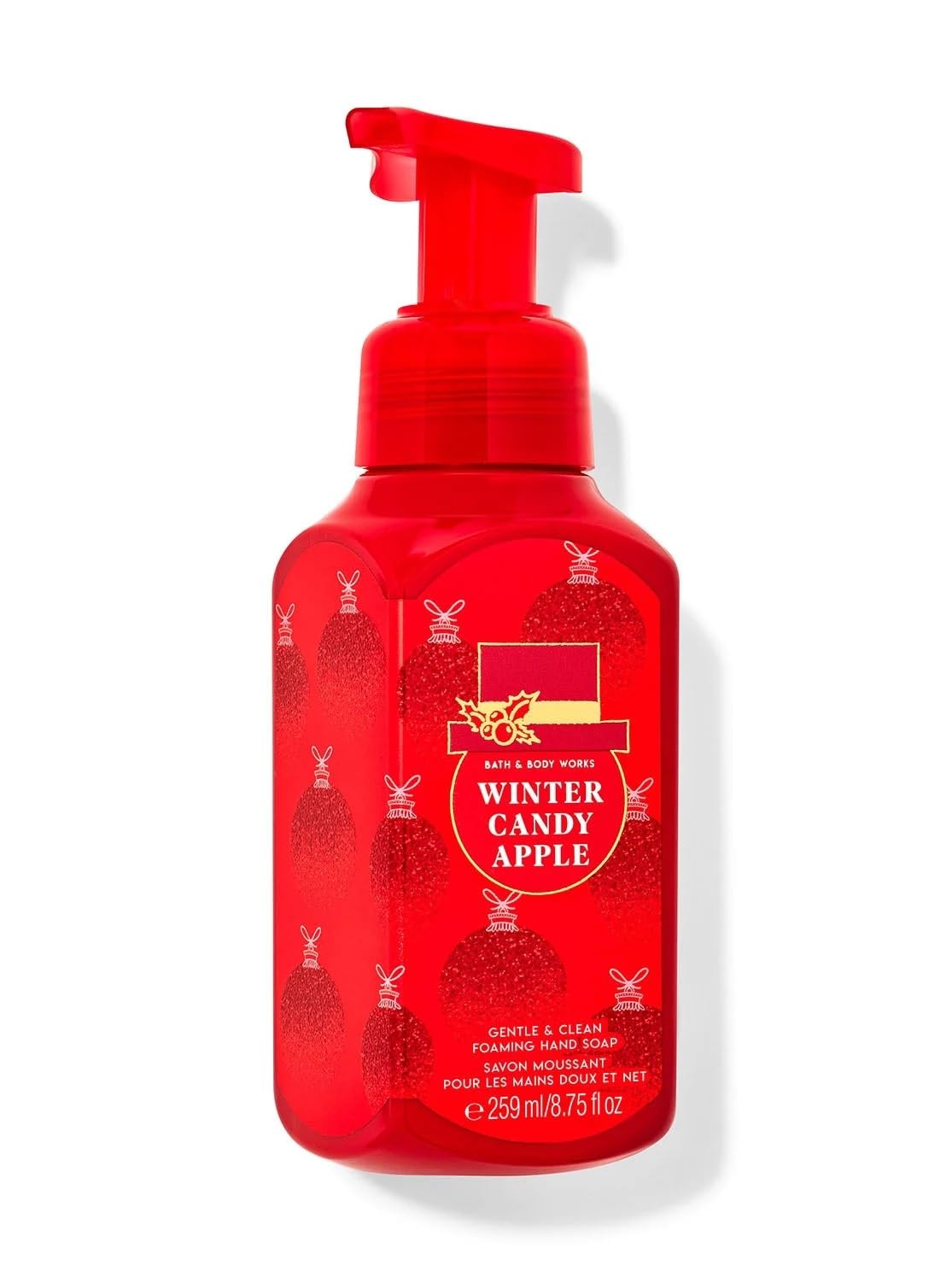 Bath & Body Works Winter Candy Apple Gentle Foaming Hand Soap front view
