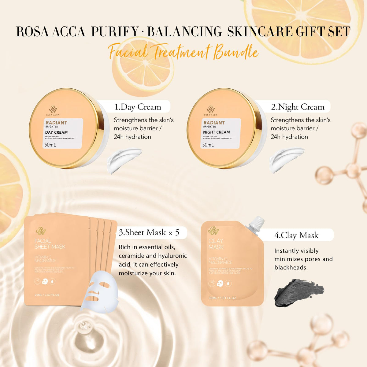 Bath bombs from RA ROSA ACCA Spa Gift Basket