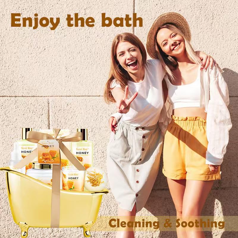 Bath products displayed in a relaxing setting