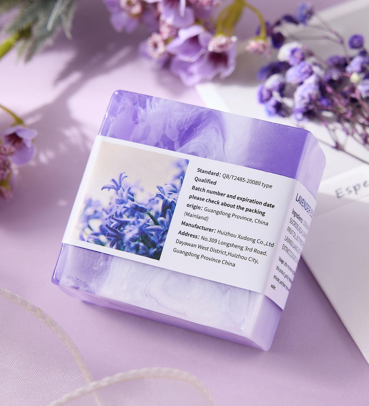Bath salts in a decorative jar